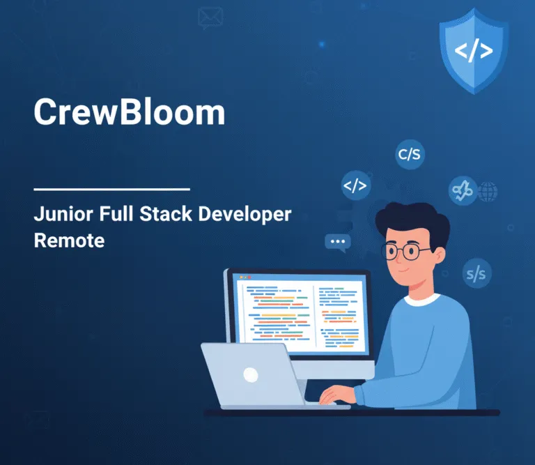 Junior Full Stack Developer – Remote Role at CrewBloom (India)